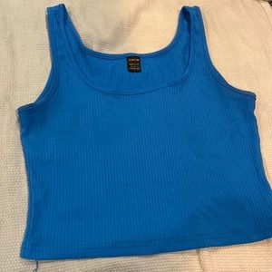 SHEIN Electric Blue Crop Tank Top